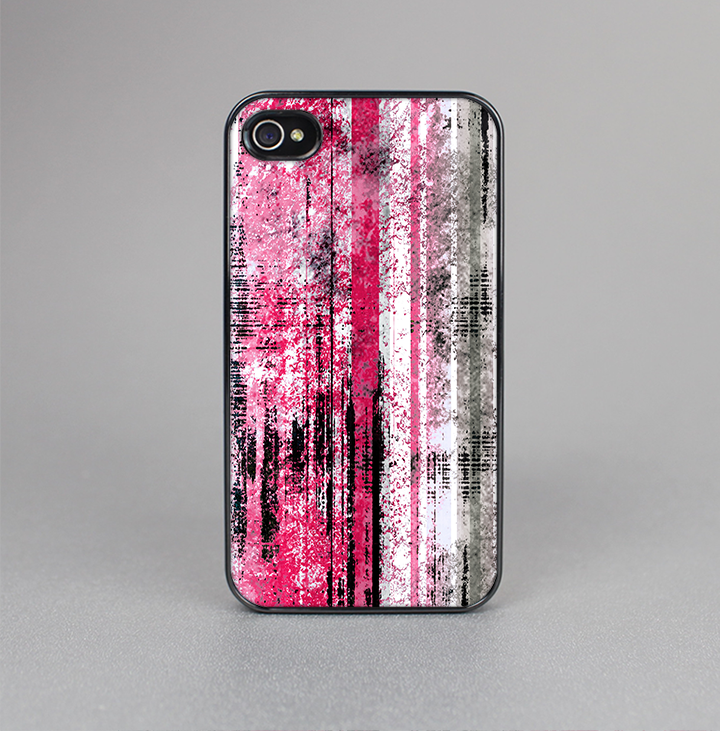 The Vintage Worn Pink Paint Skin-Sert for the Apple iPhone 4-4s Skin-Sert Case