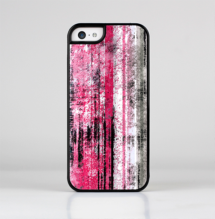 The Vintage Worn Pink Paint Skin-Sert Case for the Apple iPhone 5c