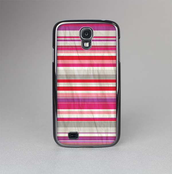 The Vintage Wrinkled Color Tall Stripes Skin-Sert Case for the Samsung Galaxy S4