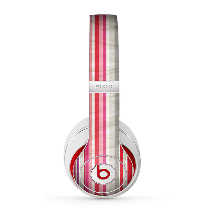 The Vintage Wrinkled Color Tall Stripes Skin for the Beats by Dre Studio (2013+ Version) Headphones