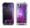 The Violet Glowing Nebula Apple iPhone 4-4s LifeProof Fre Case Skin Set