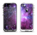 The Violet Glowing Nebula Apple iPhone 5-5s LifeProof Fre Case Skin Set