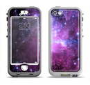 The Violet Glowing Nebula Apple iPhone 5-5s LifeProof Nuud Case Skin Set