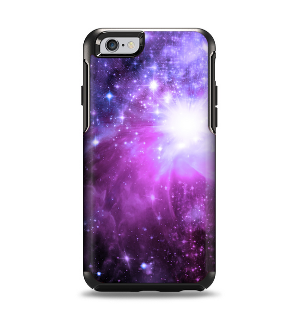 The Violet Glowing Nebula Apple iPhone 6 Otterbox Symmetry Case Skin Set