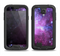 The Violet Glowing Nebula Samsung Galaxy S4 LifeProof Nuud Case Skin Set