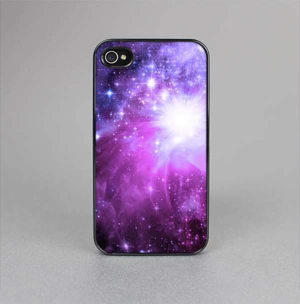 The Violet Glowing Nebula Skin-Sert for the Apple iPhone 4-4s Skin-Sert Case