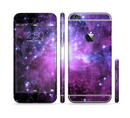 The Violet Glowing Nebula Sectioned Skin Series for the Apple iPhone 6s Plus