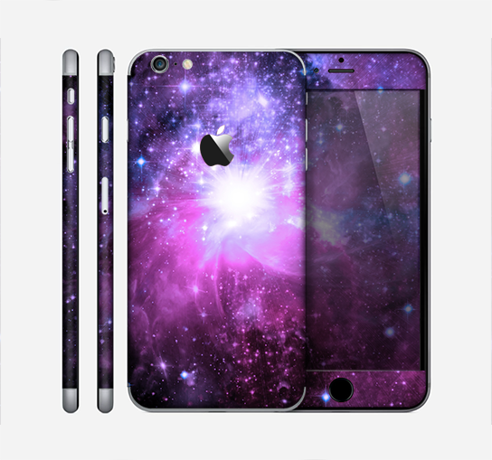 The Violet Glowing Nebula Skin for the Apple iPhone 6 Plus