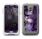 The Violet with Black Highlighted Spirals Samsung Galaxy S5 LifeProof Fre Case Skin Set