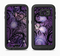 The Violet with Black Highlighted Spirals Full Body Samsung Galaxy S6 LifeProof Fre Case Skin Kit