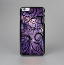 The Violet with Black Highlighted Spirals Skin-Sert Case for the Apple iPhone 6