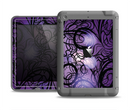 The Violet with Black Highlighted Spirals Apple iPad Air LifeProof Fre Case Skin Set
