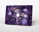 The Violet with Black Highlighted Spirals Skin for the Apple MacBook Air 13"
