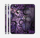The Violet with Black Highlighted Spirals Skin for the Apple iPhone 6 Plus