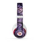 The Violet with Black Highlighted Spirals Skin for the Beats by Dre Studio (2013+ Version) Headphones