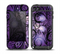 The Violet with Black Highlighted Spirals Skin for the iPod Touch 5th Generation frē LifeProof Case