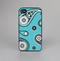 The Vivid Blue & Black Paisley Design Skin-Sert for the Apple iPhone 4-4s Skin-Sert Case