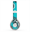 The Vivid Blue & Black Paisley Design Skin for the Beats by Dre Solo 2 Headphones