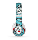 The Vivid Blue & Black Paisley Design Skin for the Beats by Dre Studio (2013+ Version) Headphones
