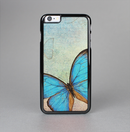 The Vivid Blue Butterfly On Textile Skin-Sert Case for the Apple iPhone 6