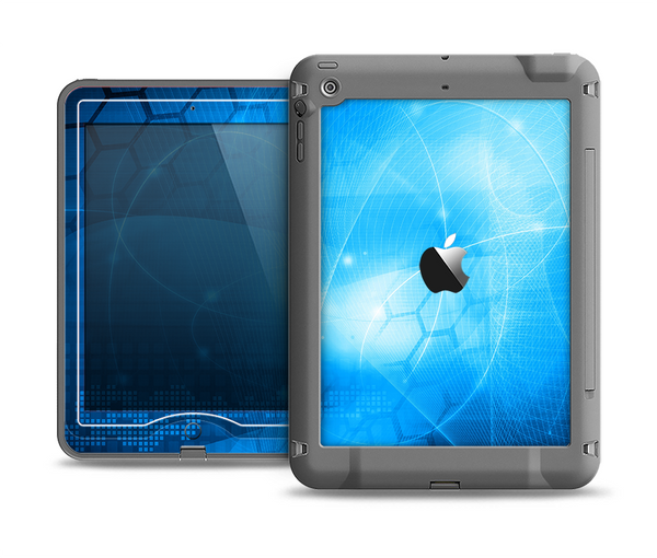 The Vivid Blue Fantasy Surface Apple iPad Mini LifeProof Nuud Case Skin Set