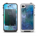 The Vivid Blue Sagging Painted Surface Apple iPhone 4-4s LifeProof Fre Case Skin Set