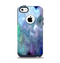 The Vivid Blue Sagging Painted Surface Apple iPhone 5c Otterbox Commuter Case Skin Set