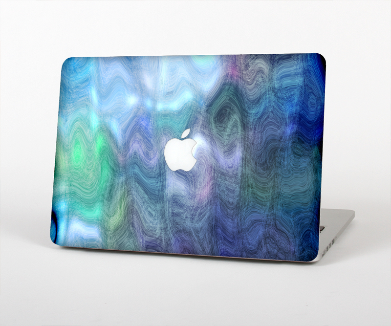 The Vivid Blue Sagging Painted Surface Skin Set for the Apple MacBook Pro 15" with Retina Display