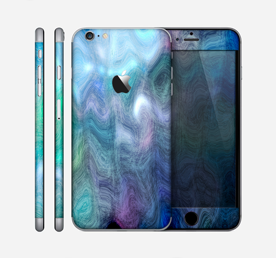 The Vivid Blue Sagging Painted Surface Skin for the Apple iPhone 6 Plus
