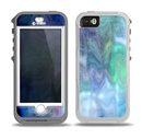 The Vivid Blue Sagging Painted Surface Skin for the iPhone 5-5s OtterBox Preserver WaterProof Case