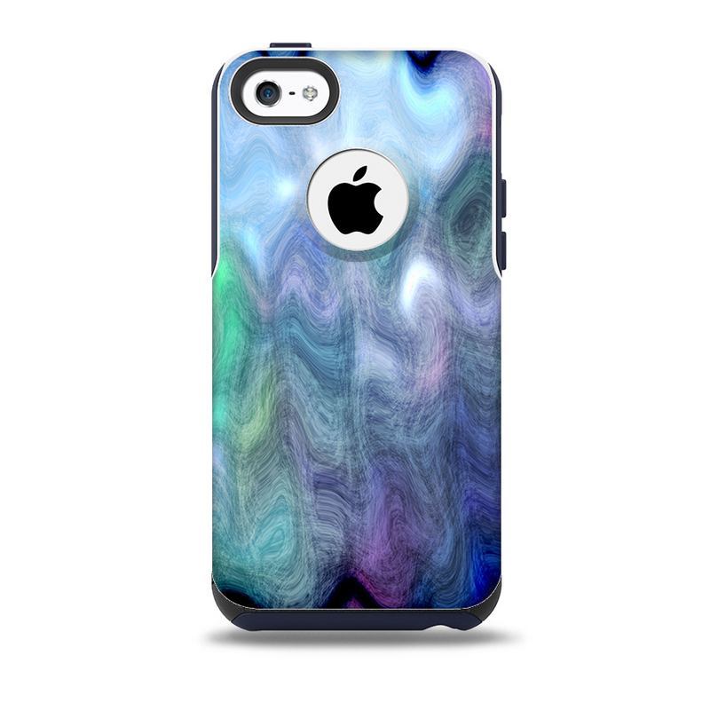 The Vivid Blue Sagging Painted Surface Skin for the iPhone 5c OtterBox Commuter Case
