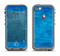 The Vivid Blue Techno Lines Apple iPhone 5c LifeProof Fre Case Skin Set