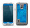 The Vivid Blue Techno Lines Samsung Galaxy S5 LifeProof Fre Case Skin Set