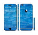 The Vivid Blue Techno Lines Sectioned Skin Series for the Apple iPhone 6s Plus