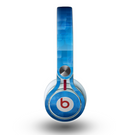 The Vivid Blue Techno Lines Skin for the Beats by Dre Mixr Headphones