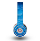 The Vivid Blue Techno Lines Skin for the Original Beats by Dre Wireless Headphones