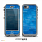 The Vivid Blue Techno Lines Skin for the iPhone 5c nüüd LifeProof Case