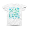 The Vivid Blue Watercolor Sea Creatures V2 ink-Fuzed Front Spot Graphic Unisex Soft-Fitted Tee Shirt