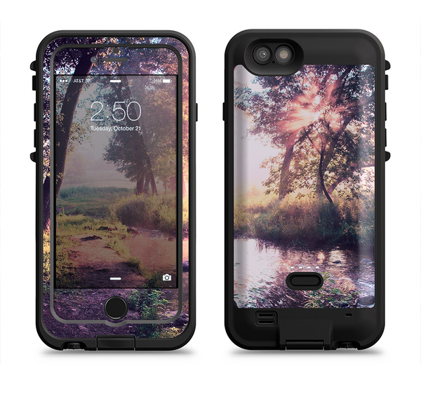 The Vivid Colored Forrest Scene Apple iPhone 6/6s LifeProof Fre POWER Case Skin Set