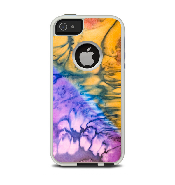 The Vivid Colored Wet-Paint Mixture Apple iPhone 5-5s Otterbox Commuter Case Skin Set