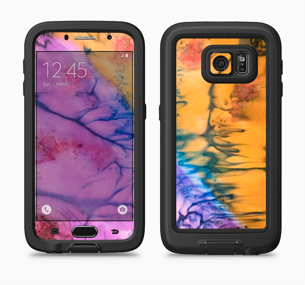 The Vivid Colored Wet-Paint Mixture Full Body Samsung Galaxy S6 LifeProof Fre Case Skin Kit