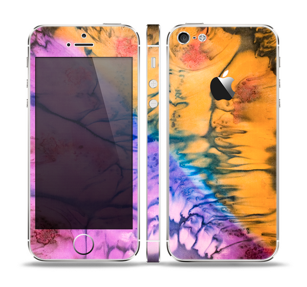 The Vivid Colored Wet-Paint Mixture Skin Set for the Apple iPhone 5