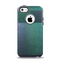 The Vivid Emerald Green Sponge Texture Apple iPhone 5c Otterbox Commuter Case Skin Set