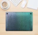 The Vivid Emerald Green Sponge Texture Skin Kit for the 12" Apple MacBook (A1534)