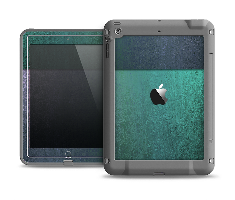 The Vivid Emerald Green Sponge Texture Apple iPad Air LifeProof Fre Case Skin Set