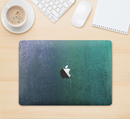 The Vivid Emerald Green Sponge Texture Skin Kit for the 12" Apple MacBook (A1534)