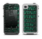 The Vivid Green Crocodile Skin Apple iPhone 4-4s LifeProof Fre Case Skin Set