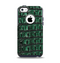 The Vivid Green Crocodile Skin Apple iPhone 5c Otterbox Commuter Case Skin Set