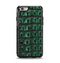 The Vivid Green Crocodile Skin Apple iPhone 6 Otterbox Symmetry Case Skin Set