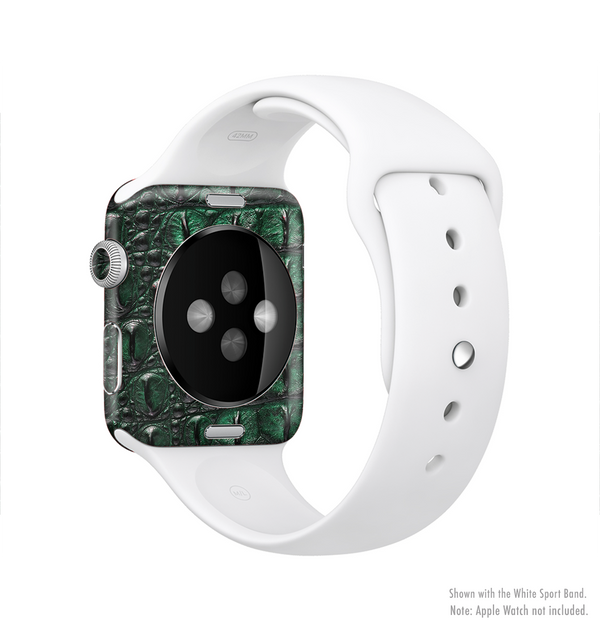 The Vivid Green Crocodile Skin Full-Body Skin Kit for the Apple Watch